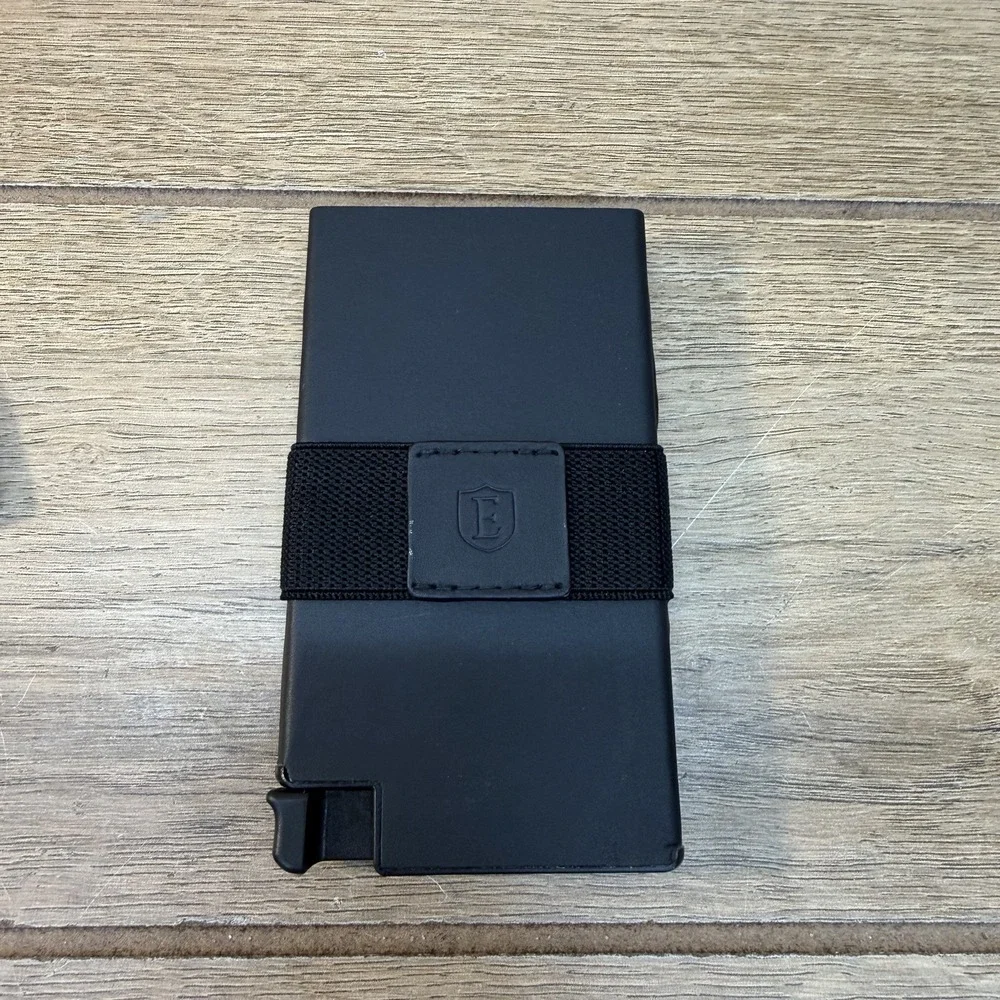 Ekster Leather Senate Card Wallet Slim in Nappa Black Smart Cash Cards